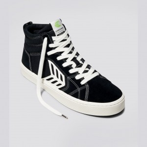 Men Cariuma High Top Canvas CATIBA PRO Black Contrast / Ivory | NW9781325