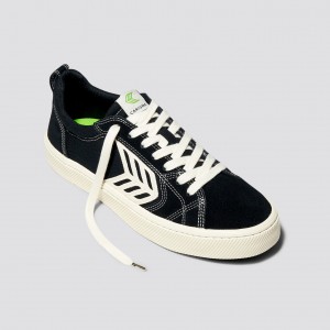 Men Cariuma Low Top Canvas CATIBA PRO Black Contrast / Ivory | IQ5132789