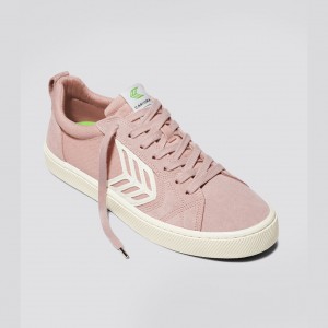 Men Cariuma Low Top Canvas CATIBA PRO Rose / Ivory | ZM3485296