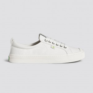 Men Cariuma Low Top Canvas Vegan OCA LOW Off-White | ZW0467815