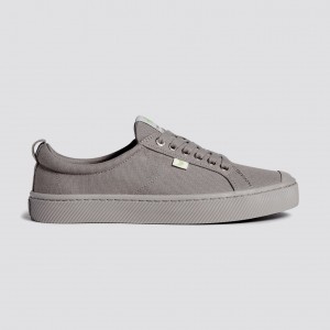 Men Cariuma Low Top Canvas Vegan OCA LOW All Grey | MX8627193