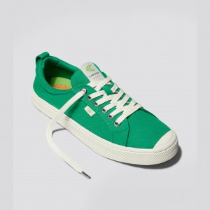 Men Cariuma Low Top Canvas Vegan OCA LOW Green | FB5281430