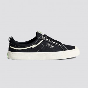 Men Cariuma Low Top Canvas Vegan OCA LOW Black | MR7520368