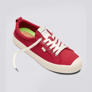 Men Cariuma Low Top Canvas Vegan OCA LOW Red | BI1609725