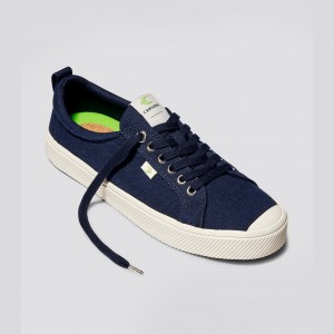 Men Cariuma Low Top Canvas Vegan OCA LOW Blue | DJ5761980