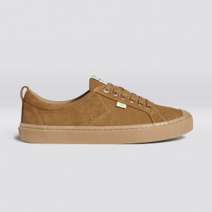 Men Cariuma Low Top Suede OCA LOW All Camel | QI5630189