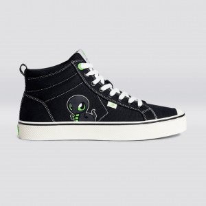 Women Cariuma High Top Canvas Vegan OCA HIGH High Black | RH9352478