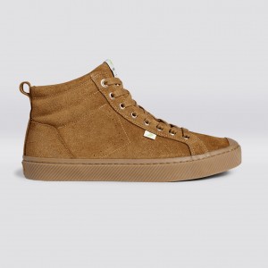 Women Cariuma High Top Suede OCA HIGH Camel | PE3267184