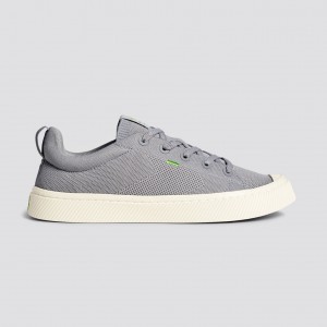 Women Cariuma Low Top Bamboo Weave Knit Vegan IBI Light Grey | CW9468102