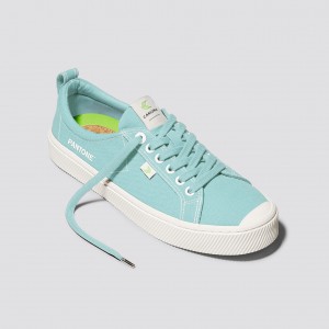 Women Cariuma Low Top Canvas OCA LOW Eggshell Blue | DB9067581