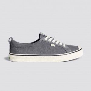 Women Cariuma Low Top Suede OCA LOW Stripe Charcoal Grey | RF3860521