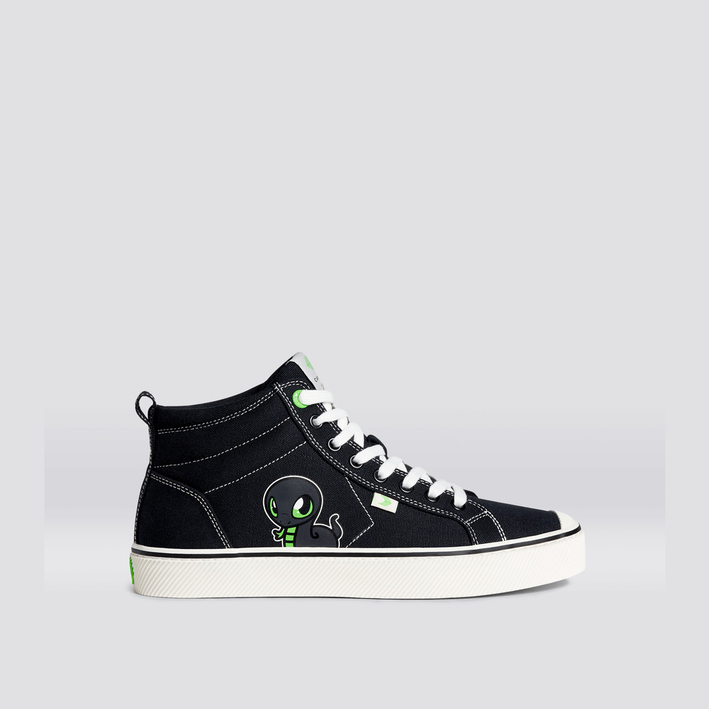 Men Cariuma High Top Canvas Vegan OCA HIGH High Black | NM9684152