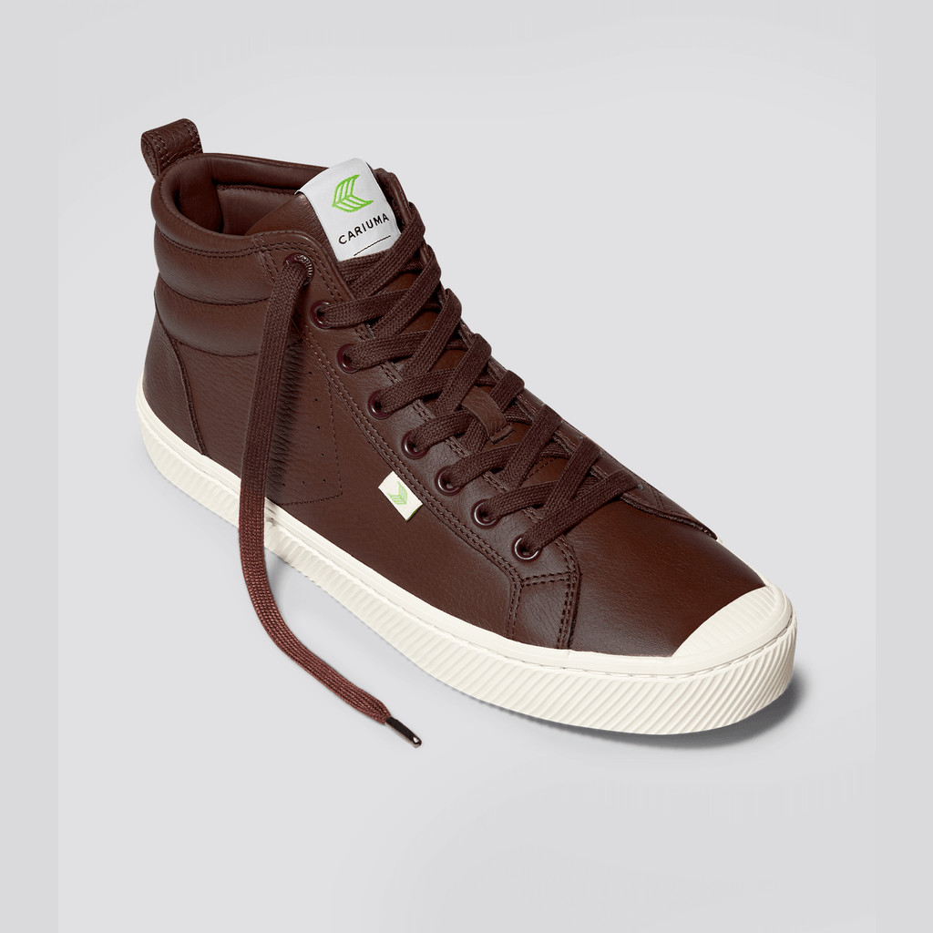 Men Cariuma High Top Premium Leather OCA HIGH Brown | AY7108359