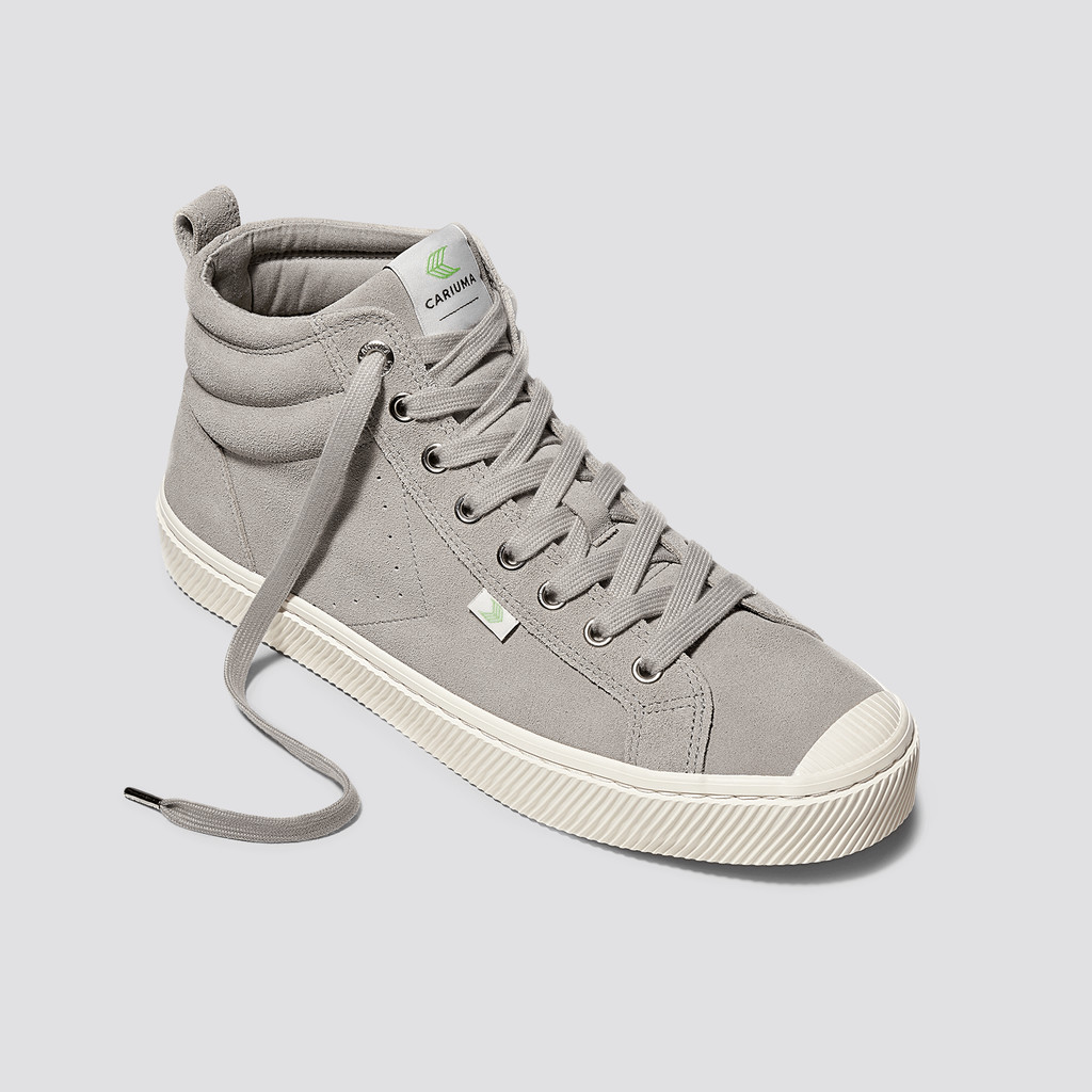 Men Cariuma High Top Suede OCA HIGH Cloud Grey | XE5217986