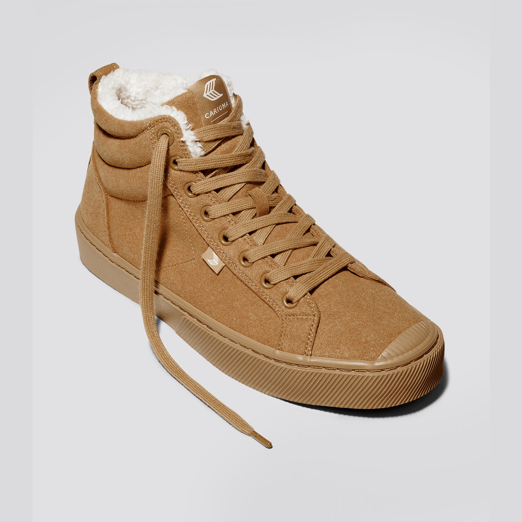 Men Cariuma High Top Suede Vegan OCA HIGH All Camel | BD3982641