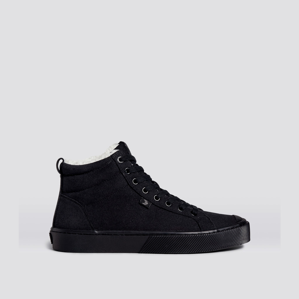 Men Cariuma High Top Suede Vegan OCA HIGH All Black | IR8406371