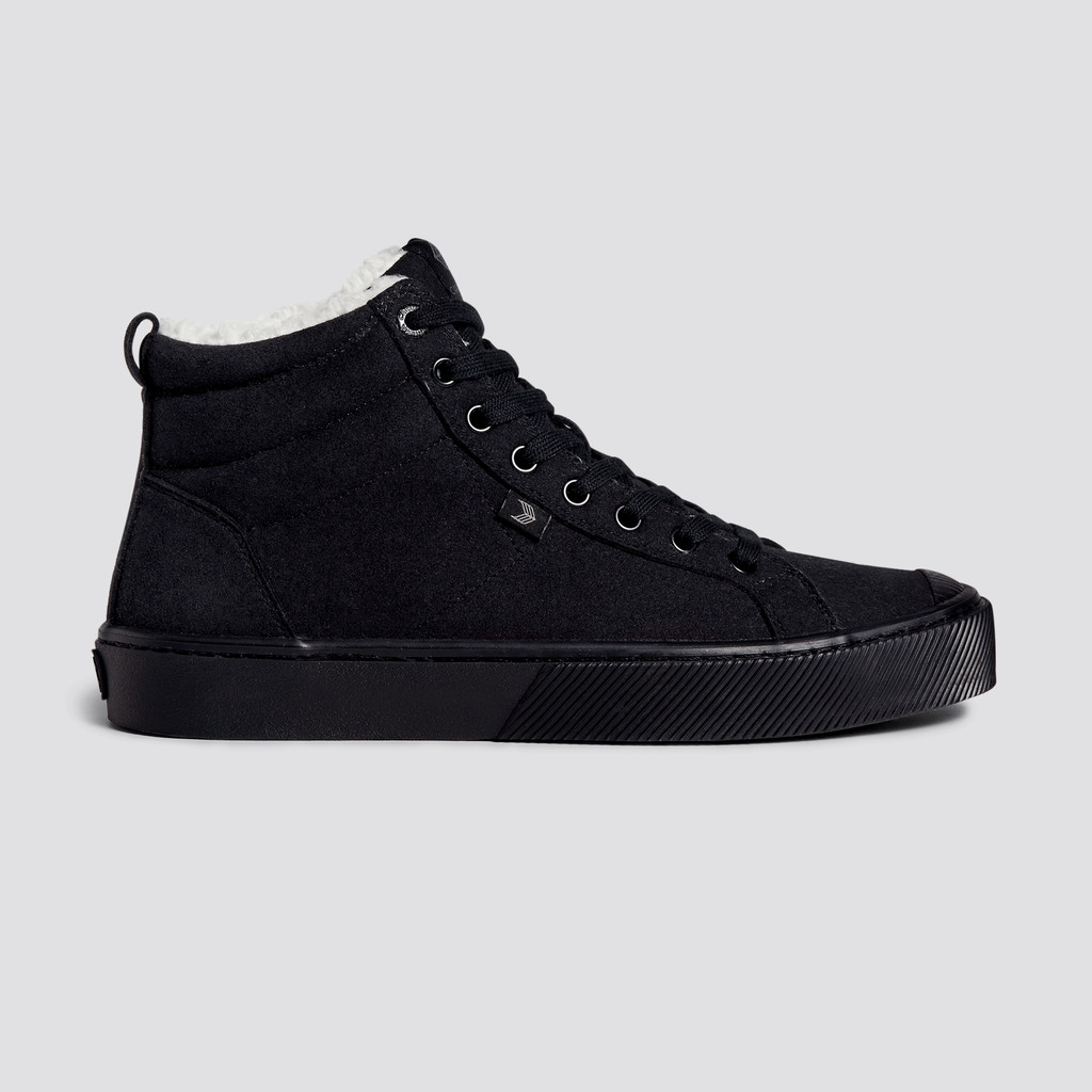 Men Cariuma High Top Suede Vegan OCA HIGH All Black | IR8406371