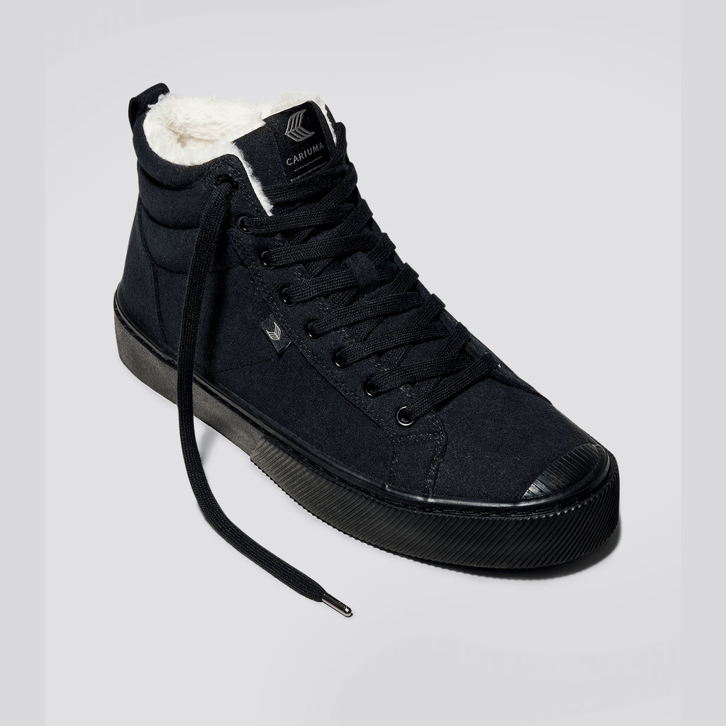 Men Cariuma High Top Suede Vegan OCA HIGH All Black | JV8190427