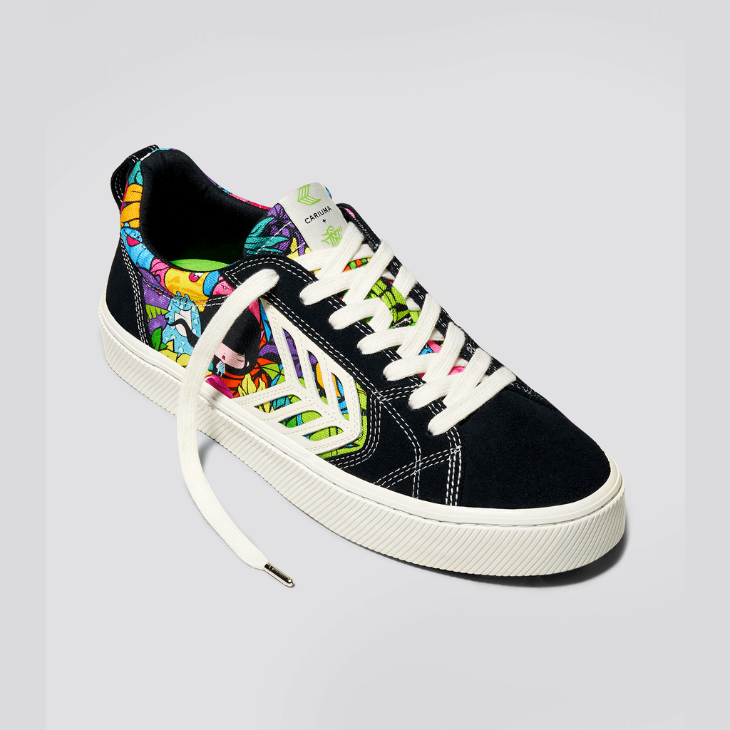 Men Cariuma Low Top Canvas CATIBA PRO CATIBA Pro Black Toz Print | XI1709283