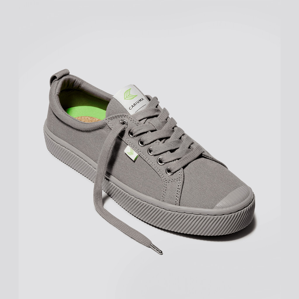 Men Cariuma Low Top Canvas Vegan OCA LOW All Grey | MX8627193