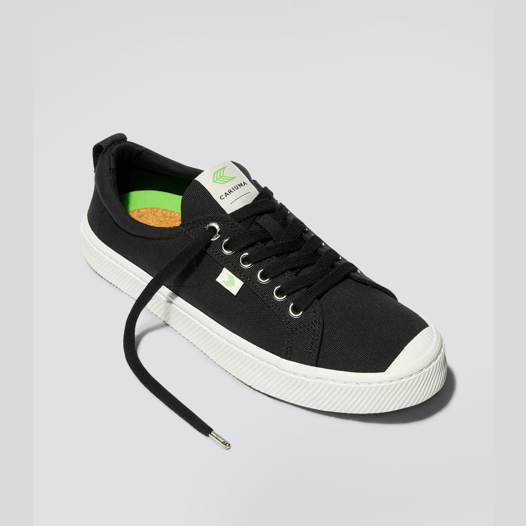 Men Cariuma Low Top Canvas Vegan OCA LOW Black | PR4189320