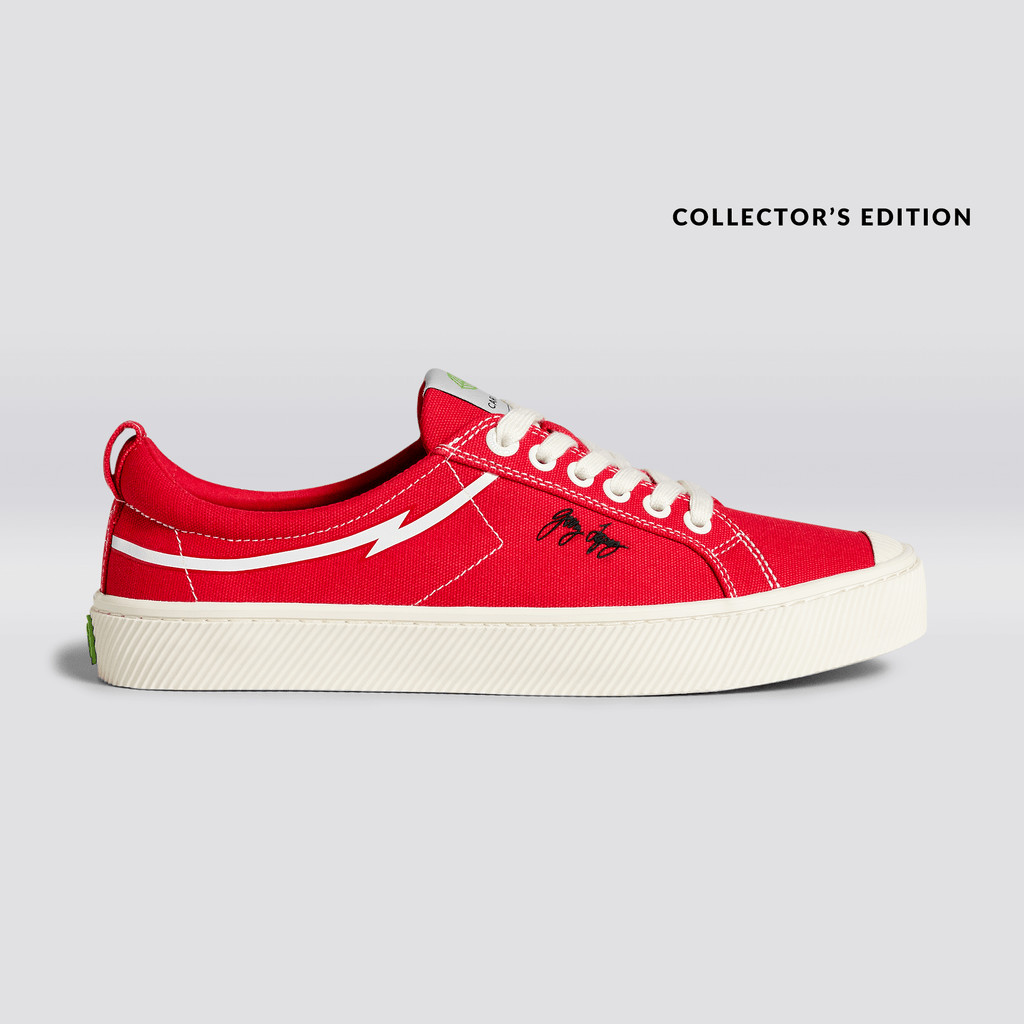 Men Cariuma Low Top Canvas Vegan OCA LOW Red | SV3458610