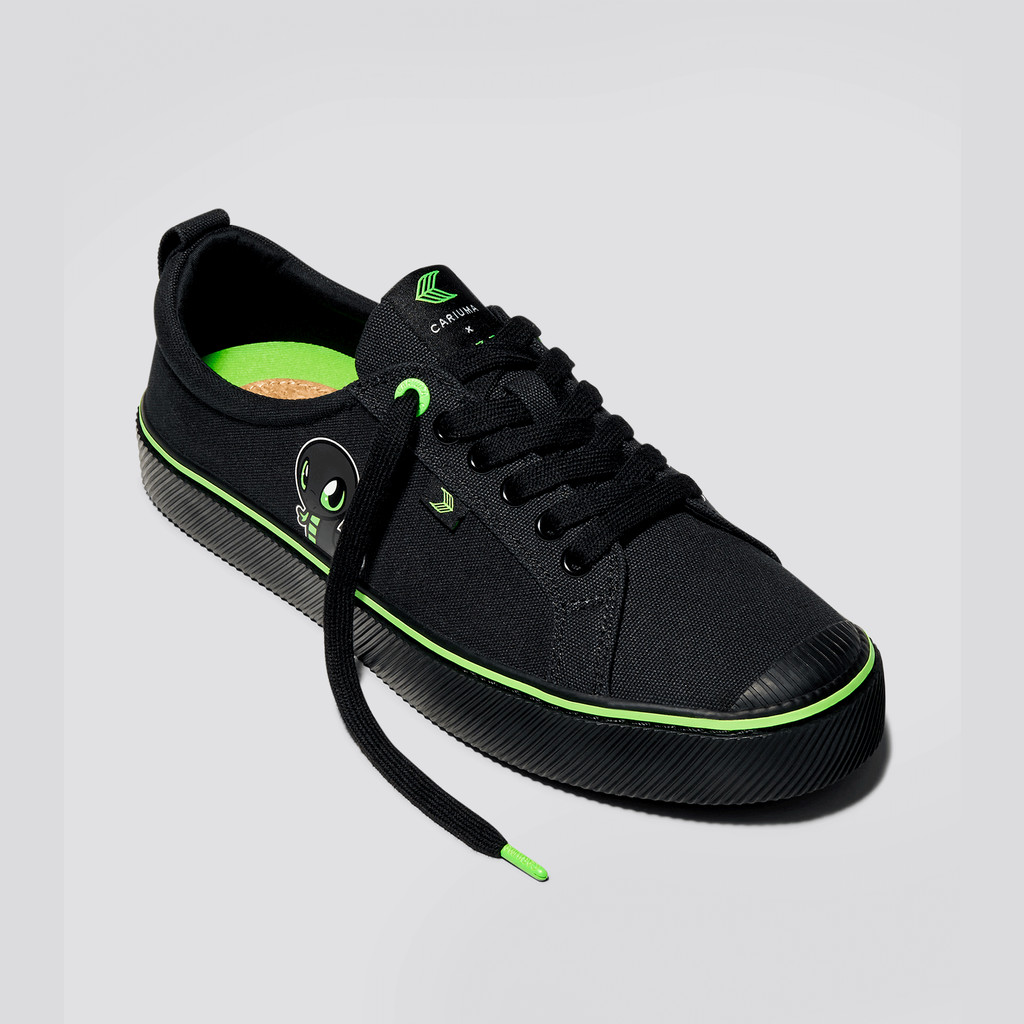 Men Cariuma Low Top Canvas Vegan OCA LOW Low All Black | JD0683954