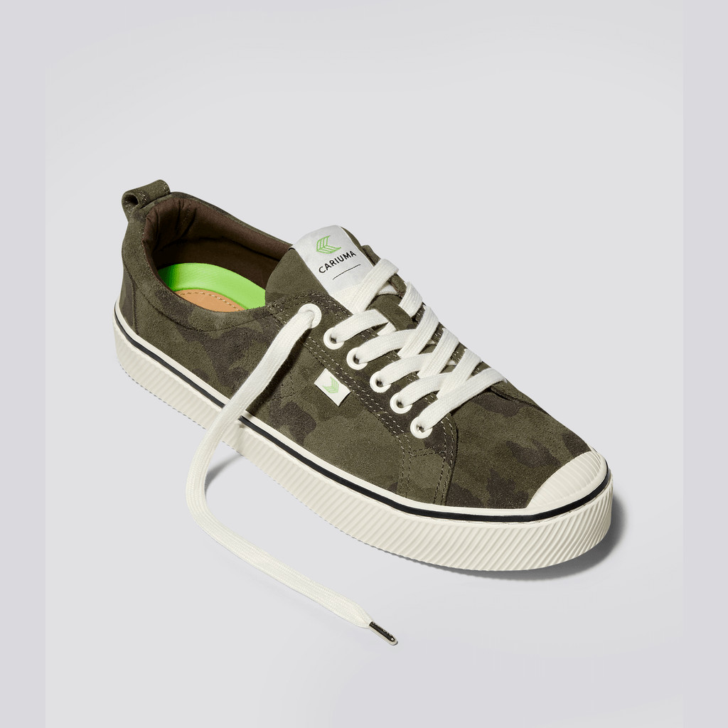 Men Cariuma Low Top Suede OCA LOW Camouflage | UZ7659438