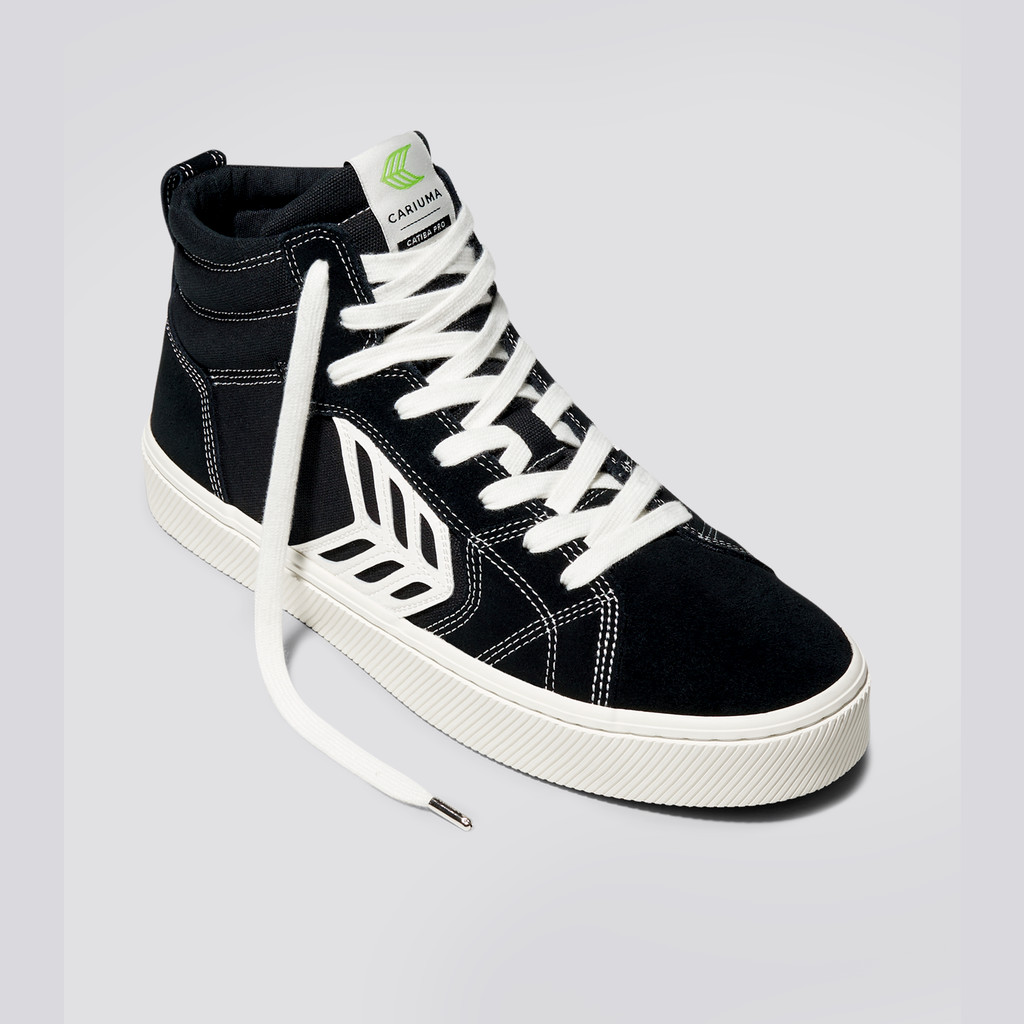 Women Cariuma High Top Canvas Skate CATIBA PRO Black Contrast / Ivory | ZN2178930