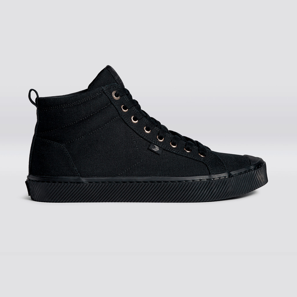 Women Cariuma High Top Canvas Vegan OCA HIGH All Black | VH9453268