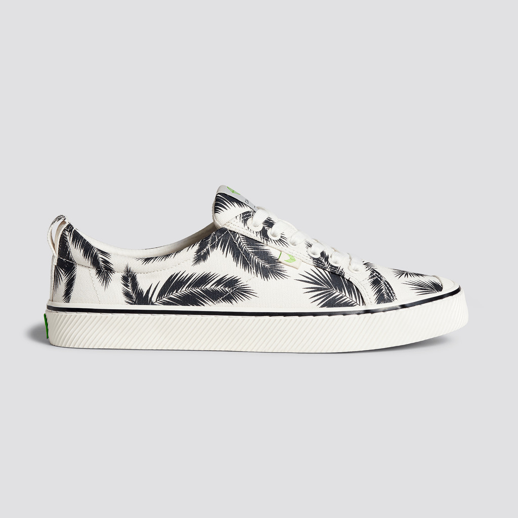 Women Cariuma Low Top Canvas Vegan OCA LOW Off-White Palm Trees | IJ3015486