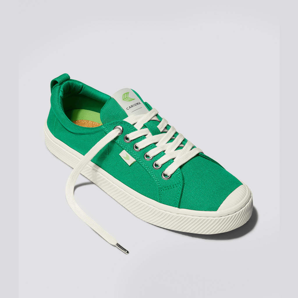 Women Cariuma Low Top Canvas Vegan OCA LOW Green | YW8530146